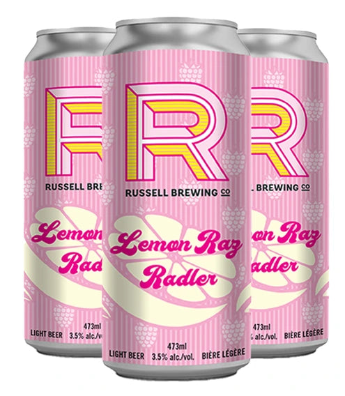 RUSSELL WHITE RABBIT LEMON RASPBERRY RADLER 473ML 4PK CAN