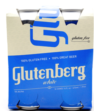 GLUTENBERG WHITE ALE 473ML 4PK CAN