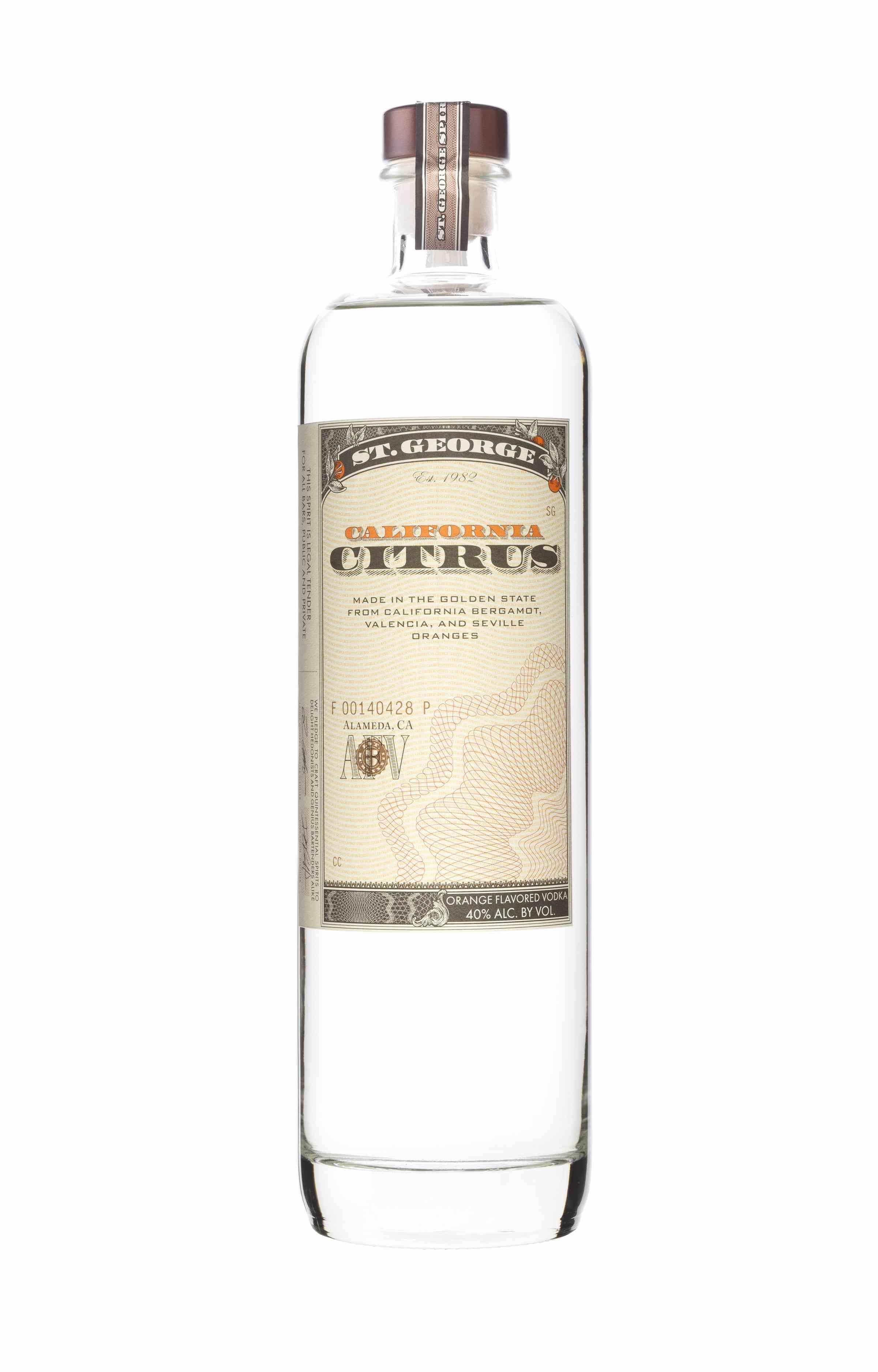 ST GEORGE CALIFORNIA CITRUS VODKA 750ML
