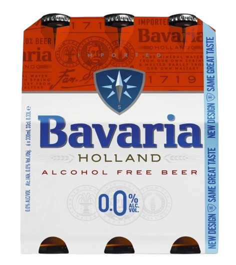 BAVARIA NON ALC BEER 330ML 4PK CAN