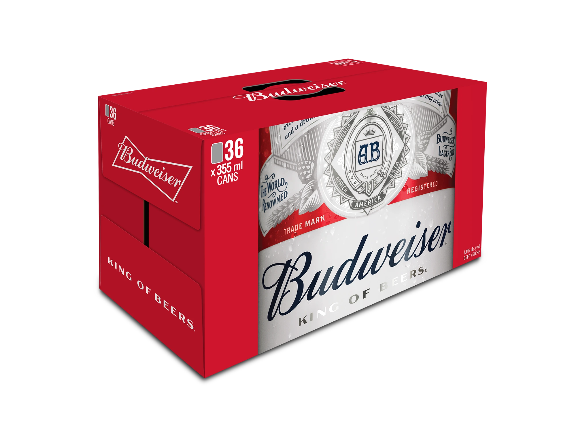 BUDWEISER 355ML 36PK CAN