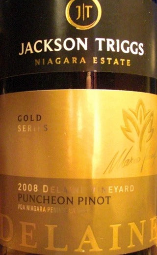 JACKSON TRIGGS GOLD SERIES DELAINE PUNCHEON PINOT NOIR 750ML