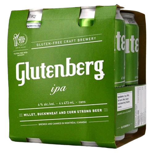 GLUTENBERG IPA 473ML 4PK CAN