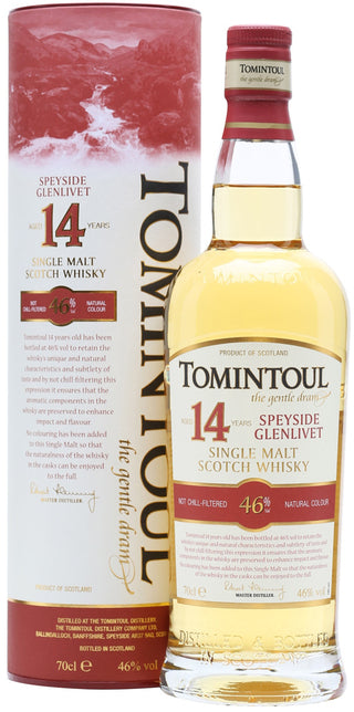 TOMINTOUL 14YR SINGLE MALT SCOTCH WHISKY 700ML