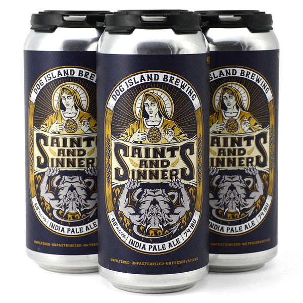 DOG ISLAND SAINTS & SINNERS IPA 473ML 4PK CAN