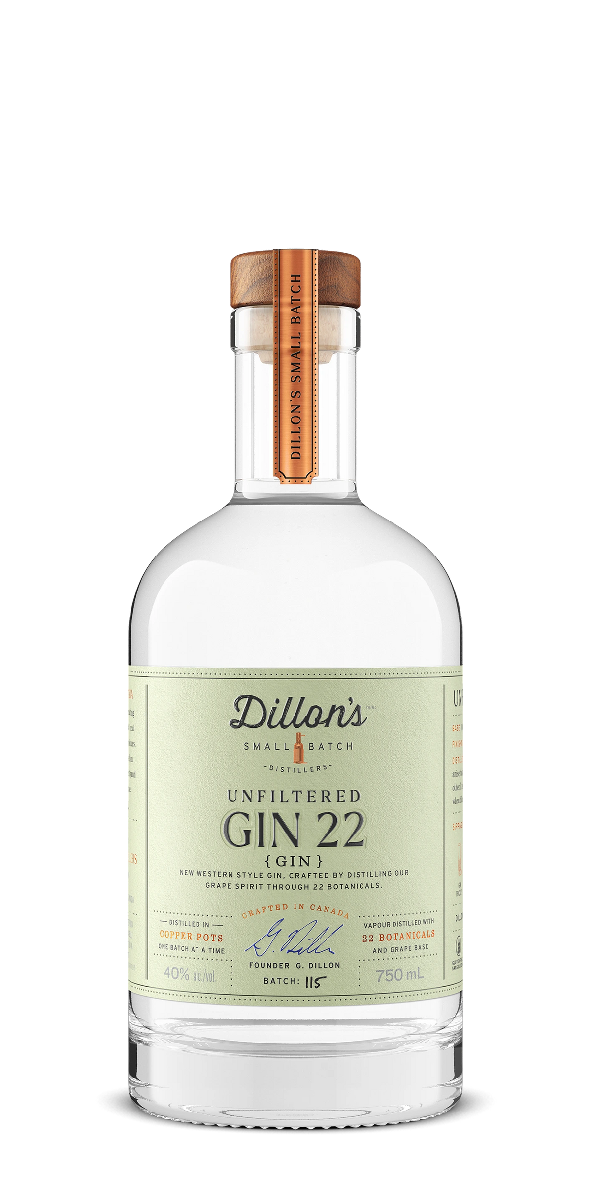 DILLONS GIN 22 UNFILTERED 750ML
