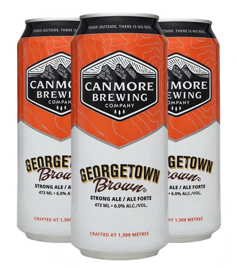 CANMORE GEORGETOWN BROWN ALE 473ML 4PK CAN