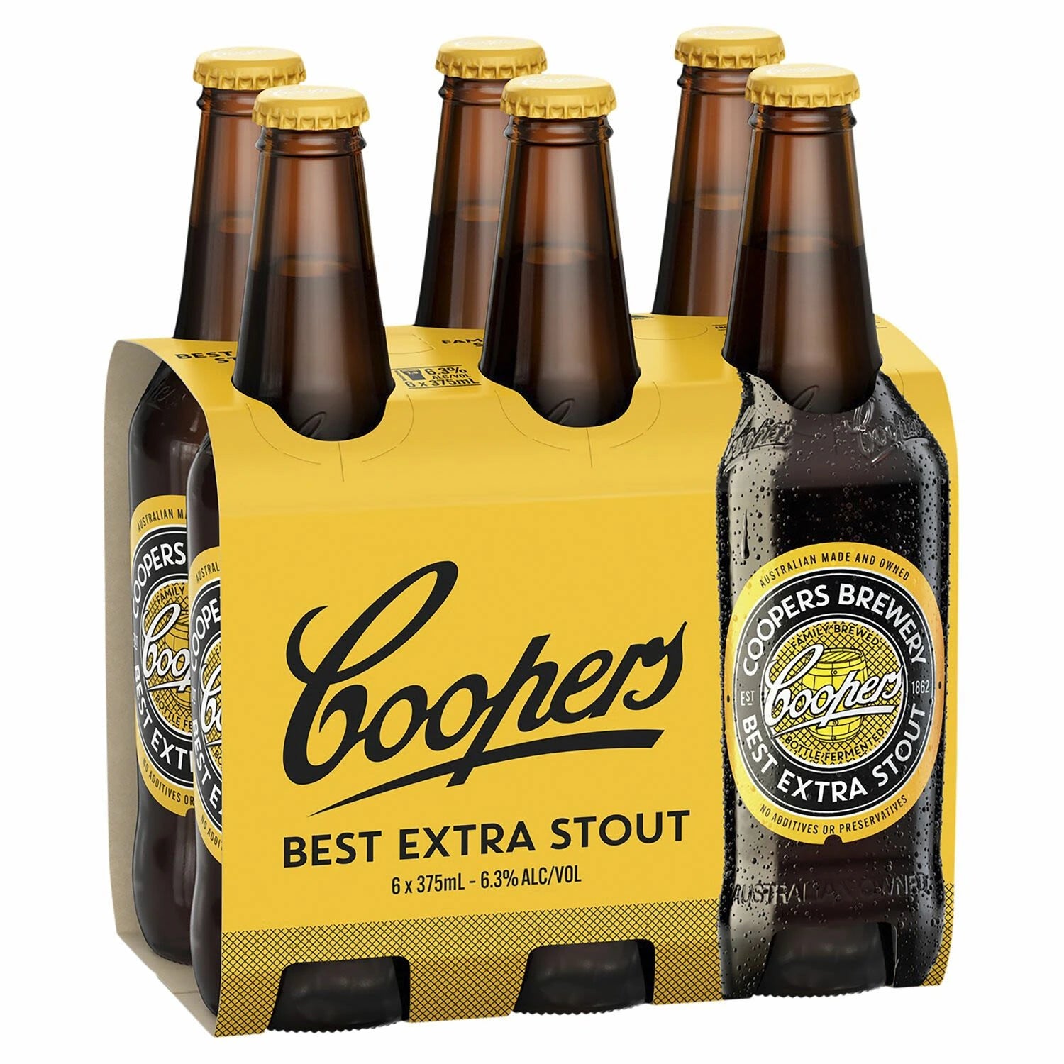 COOPERS STOUT 375ML 6PK BT