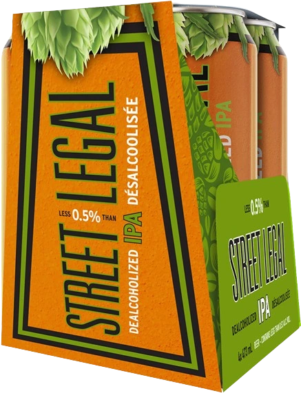 RED RACER STREET LEGAL NON ALC BEER IPA 473ML 4PK CAN