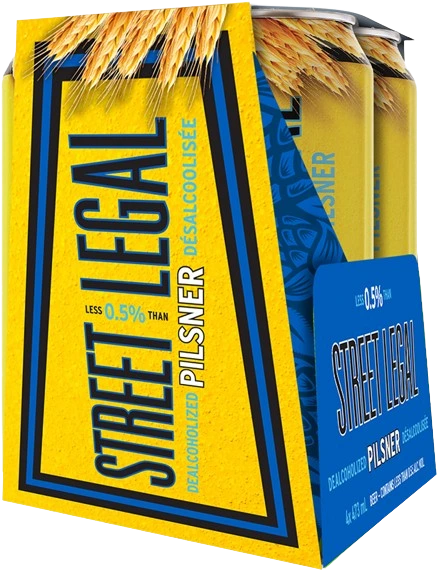 RED RACER STREET LEGAL PILSNER NON ALC 473ML 4PK CAN