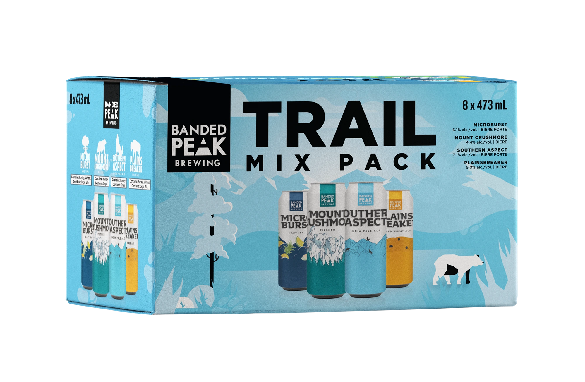 BANDED PEAK TRAIL MIX PACK 473ML 8PK CAN