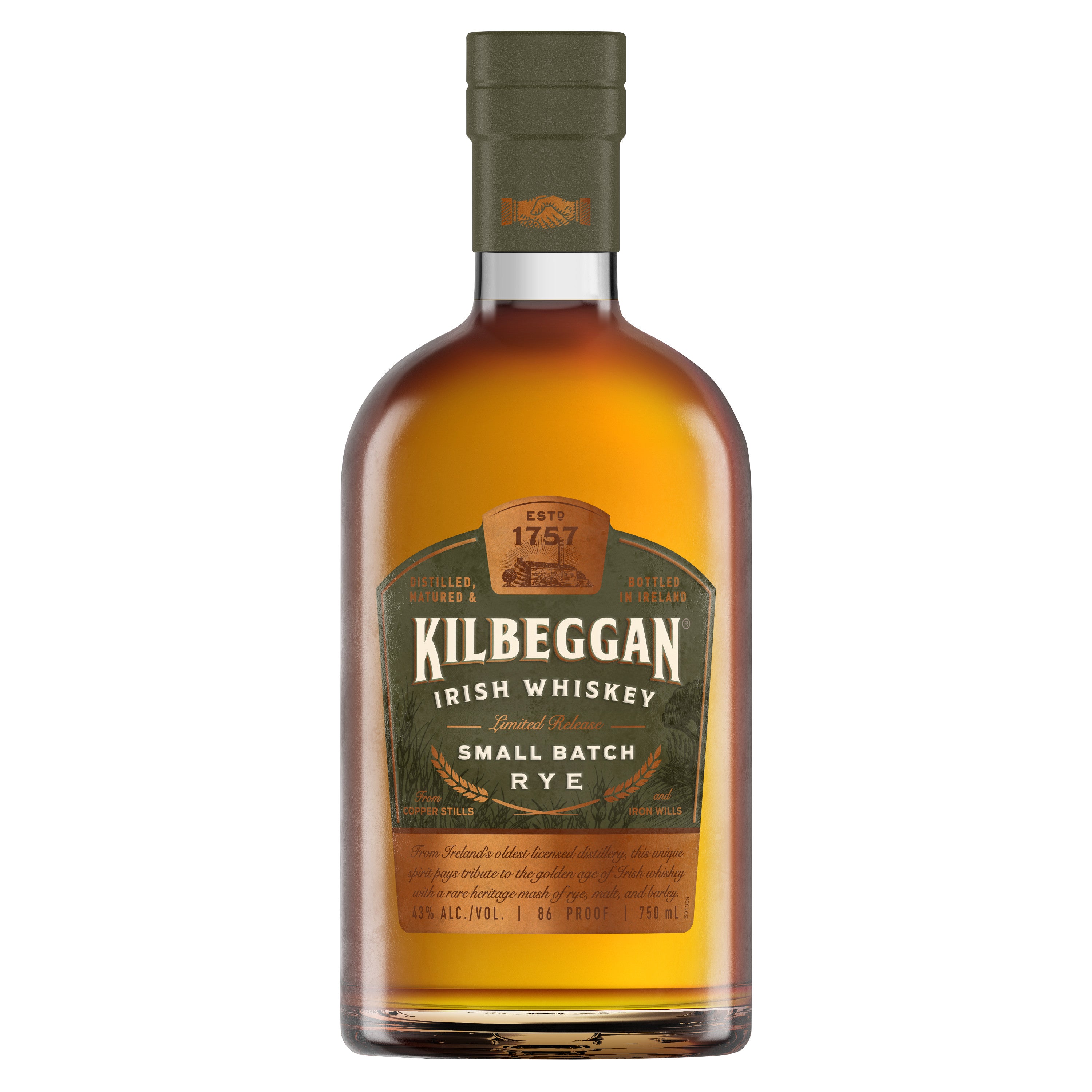 KILBEGGAN SMALL BATCH RYE WHISKEY 750ML