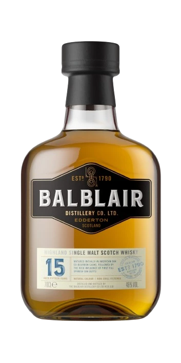 BALBLAIR 15YR SINGLE MALT SCOTCH WHISKY 750ML