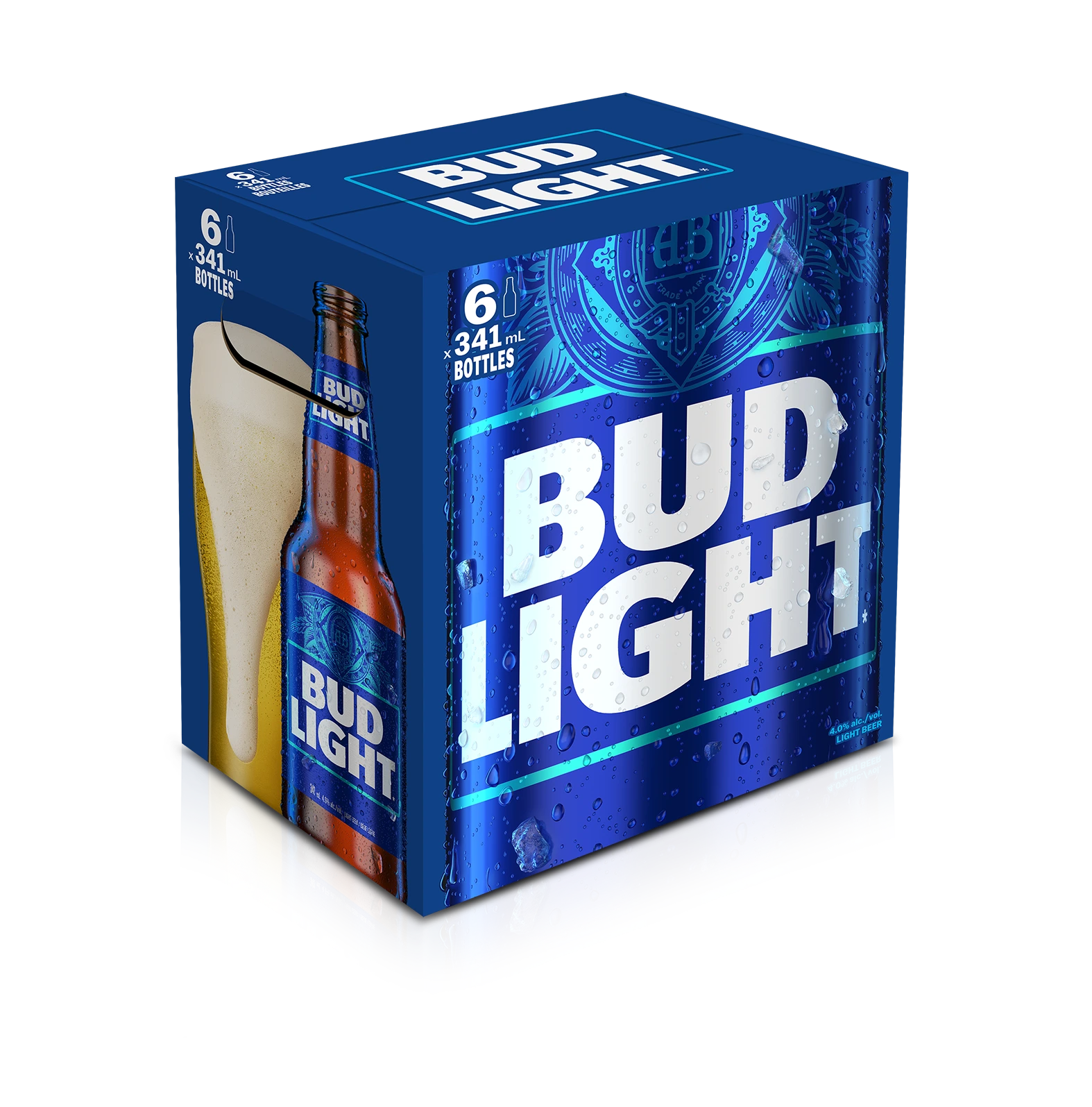 BUD LIGHT 341ML 6PK BT