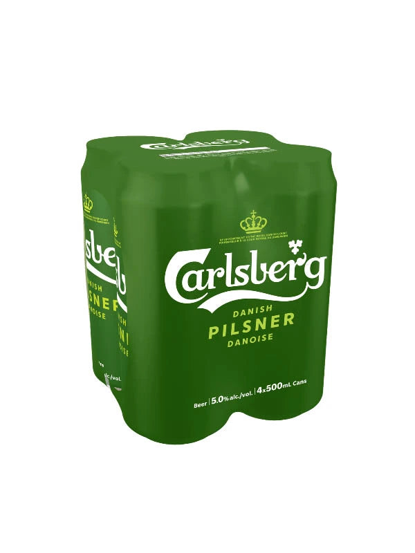 CARLSBERG LAGER 500ML 4PK CAN