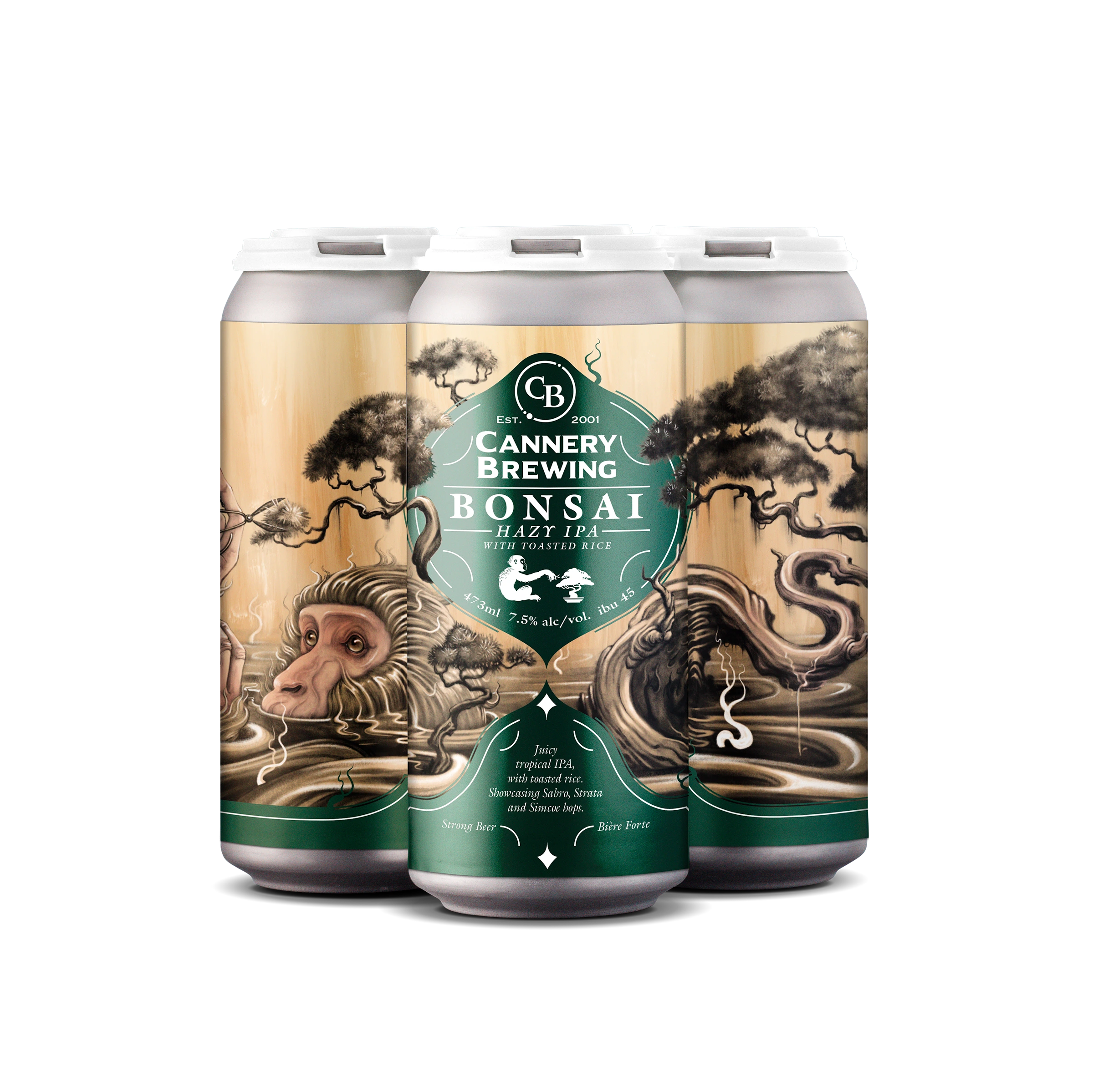 CANNERY BONSAI HAZY IPA 473ML 4PK CAN
