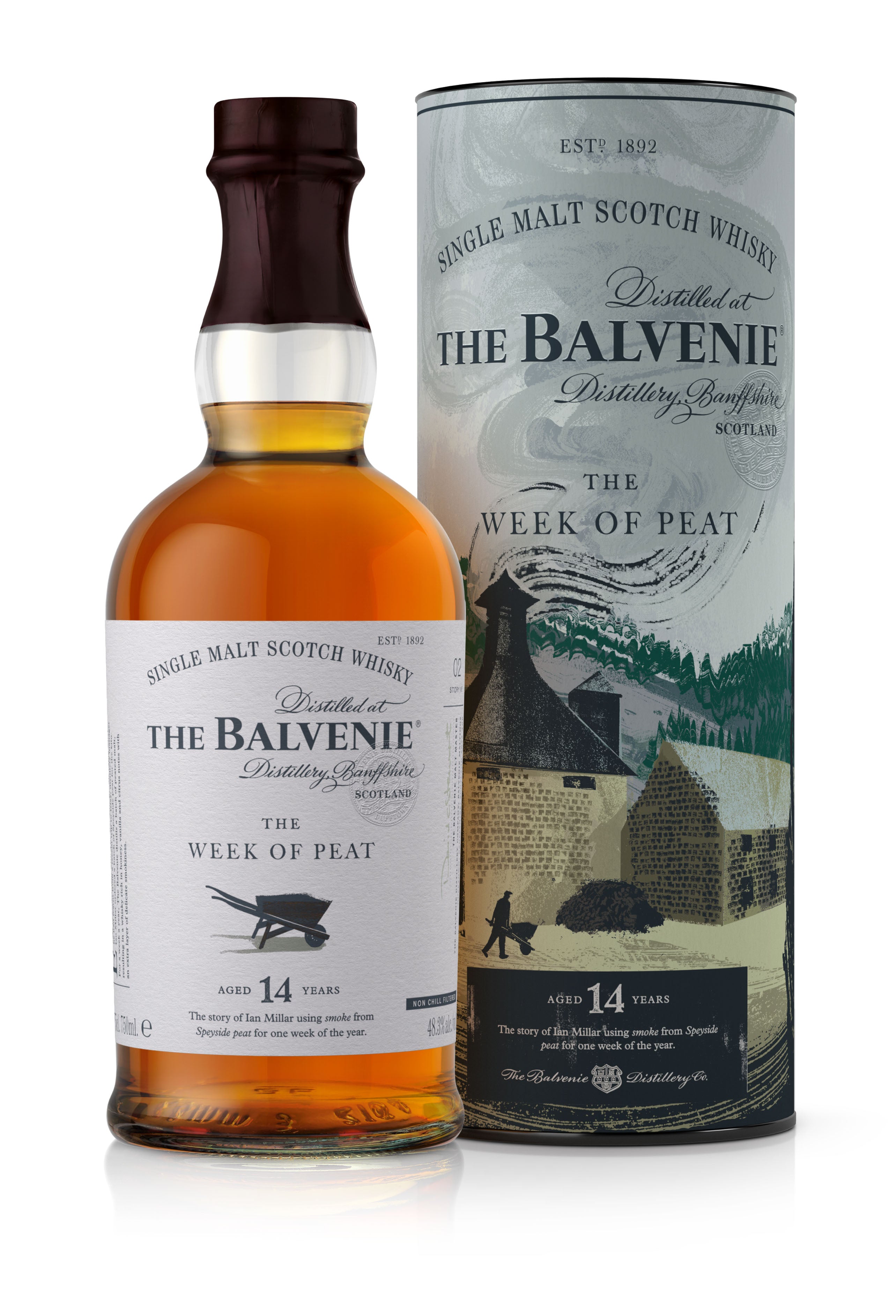 BALVENIE 14YR THE WEEK OF PEAT SCOTCH 700ML