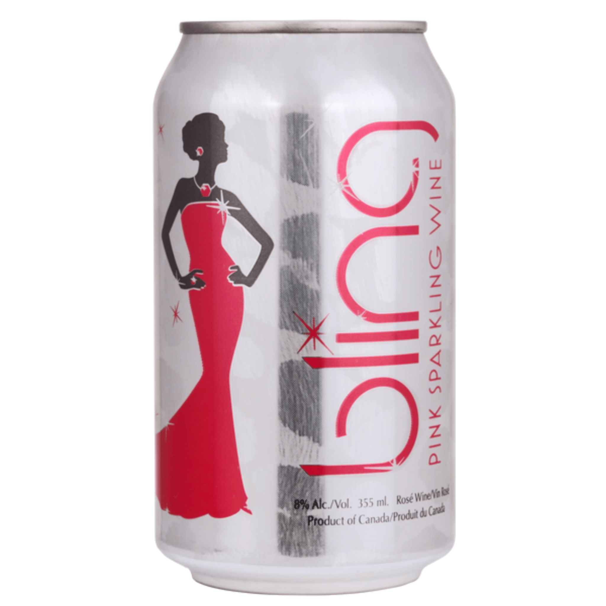 BLING PINK SPARKLING WINE IN A CAN 355ML 6PK CAN