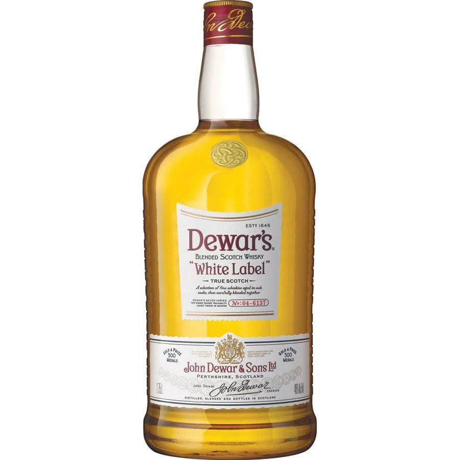 DEWARS WHITE LABEL BLENDED SCOTCH WHISKY 1.75L