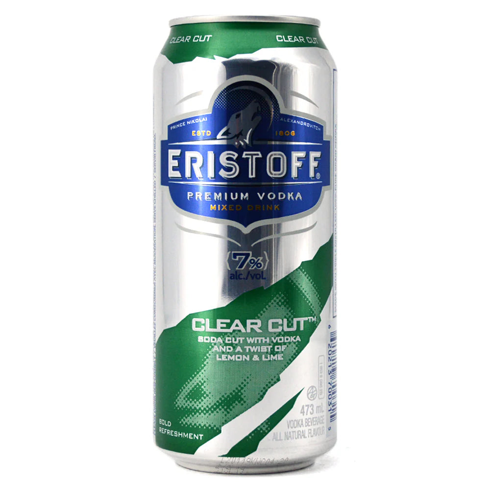 ERISTOFF CLEAR CUT VODKA DRINK 473ML CAN
