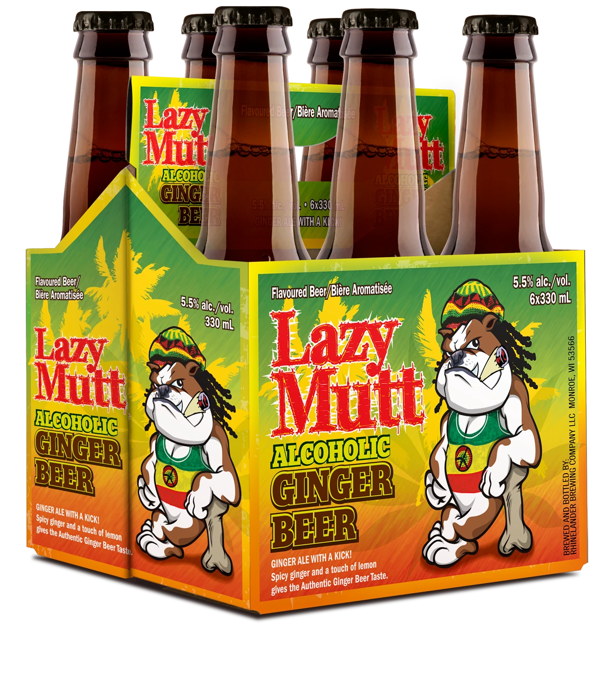 MINHAS LAZY MUTT GINGER BEER 355ML 6PK CAN