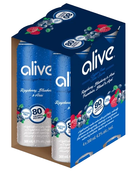 ALIVE MIXED BERRY 300ML 4PK CAN