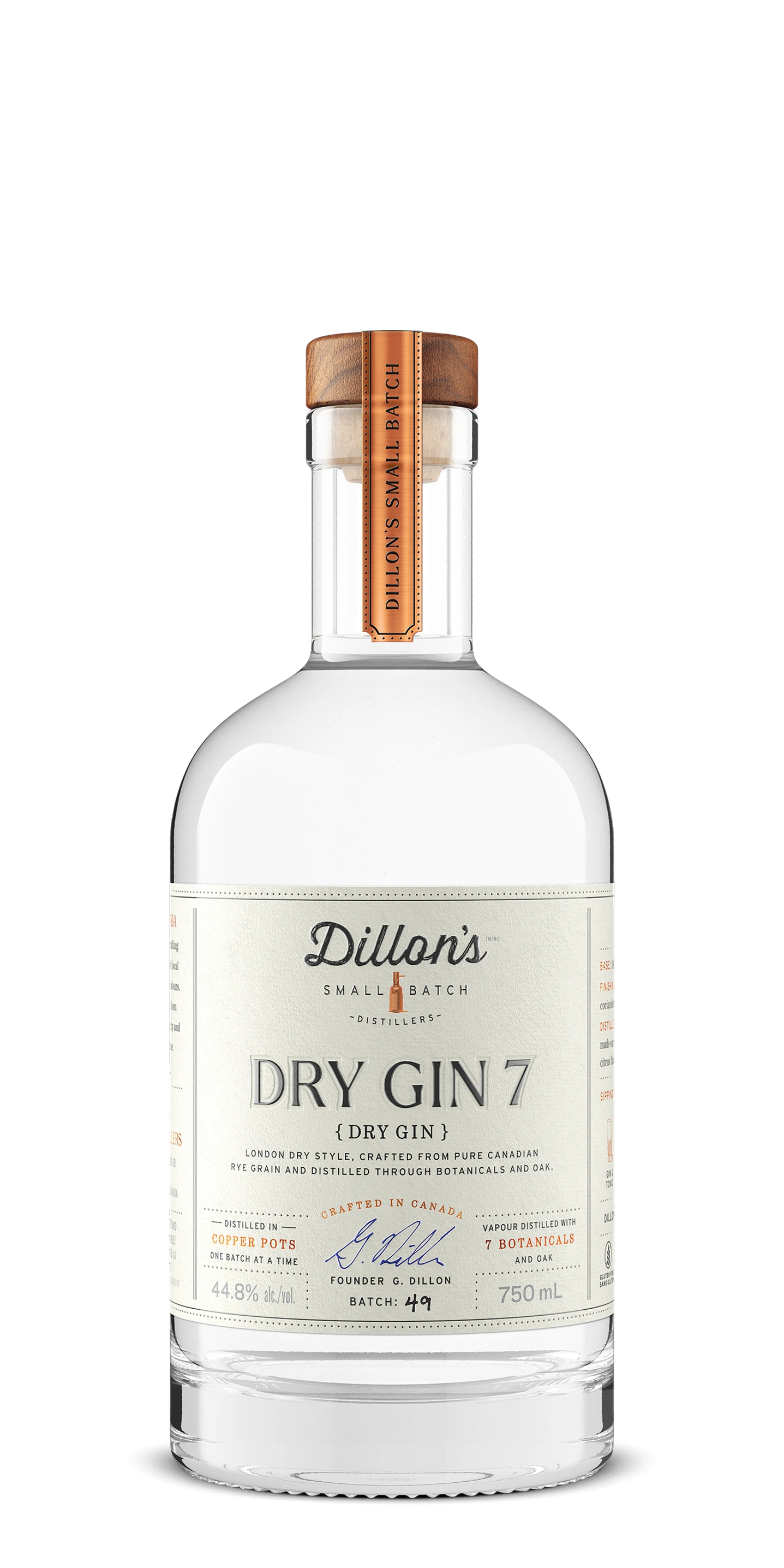 DILLONS DRY GIN 7 750ML @ MacTaggart Ridge [1019710]