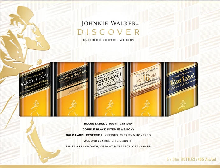 JOHNNIE WALKER DISCOVER TASTE 50ML 5PK GP