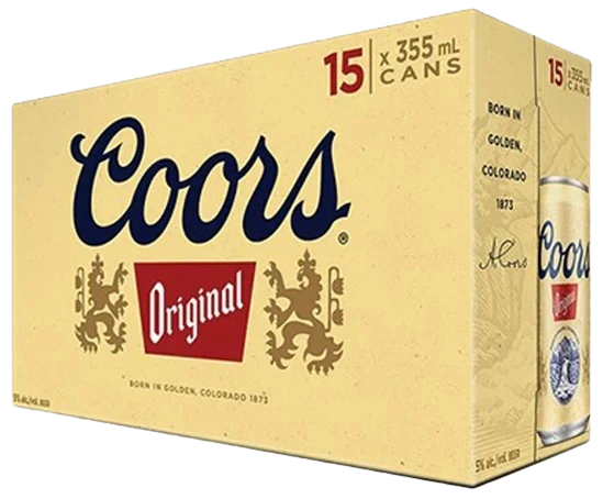 COORS ORIGINAL 355ML 15PK CAN