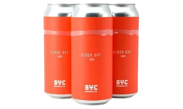 SYC CLOCK OUT LAGER 473ML 4PK CAN