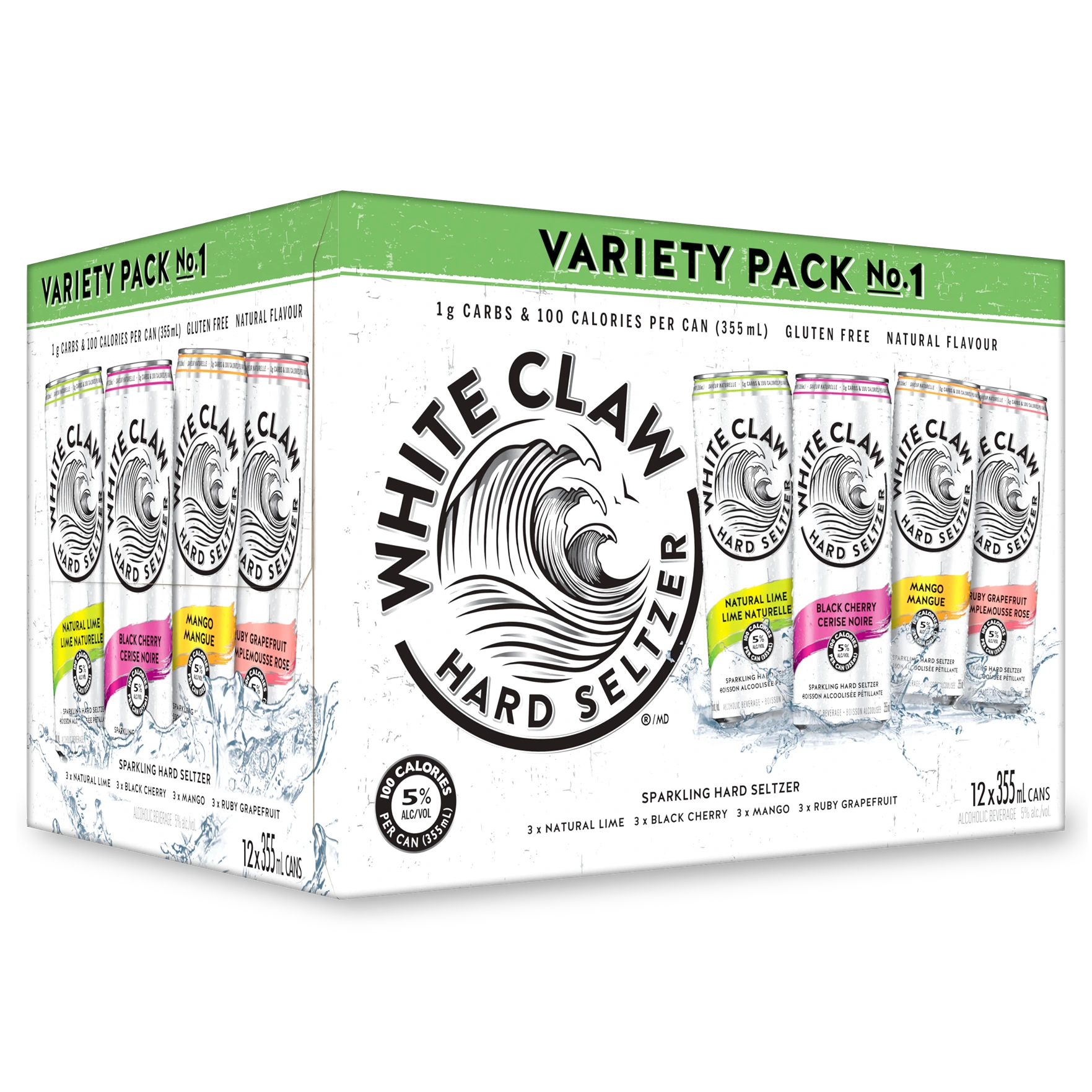 WHITE CLAW HARD SELTZER MIXER NO 1 355ML 12PK CAN