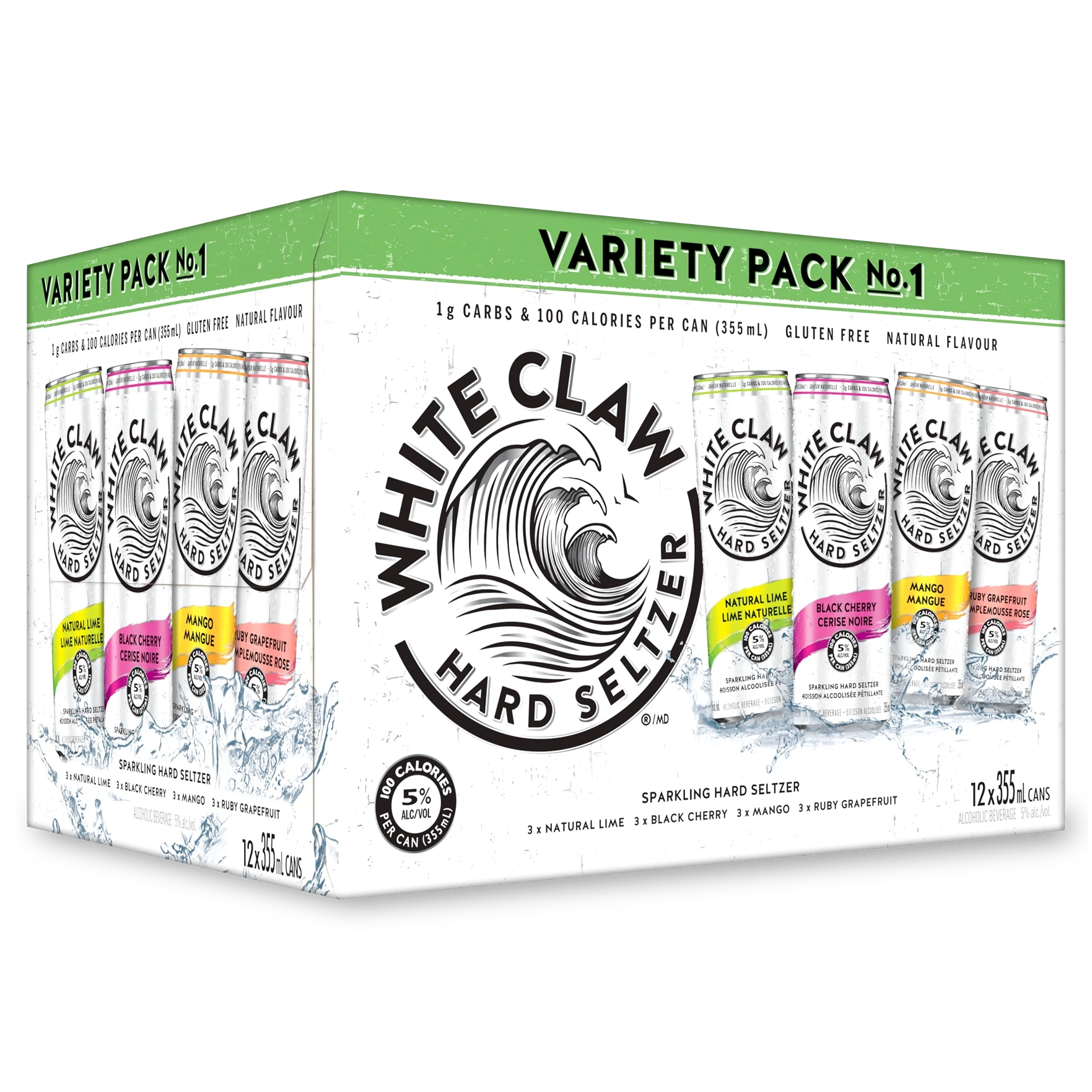 WHITE CLAW HARD SELTZER MIXER NO 1 355ML 12PK CAN
