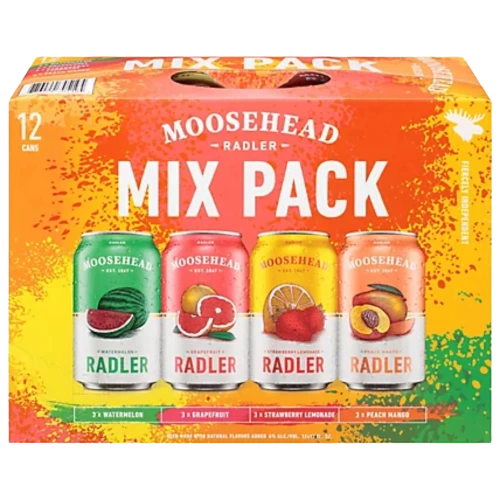 MOOSEHEAD RADLER MIXER 355ML 12PK CAN