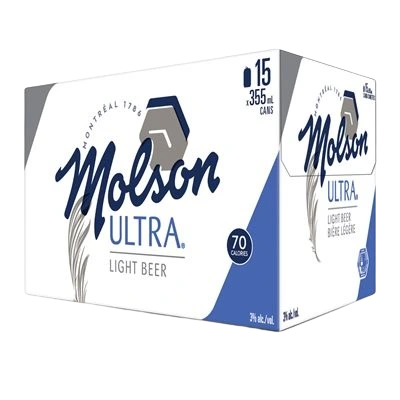 MOLSON ULTRA 355ML 15PK CAN