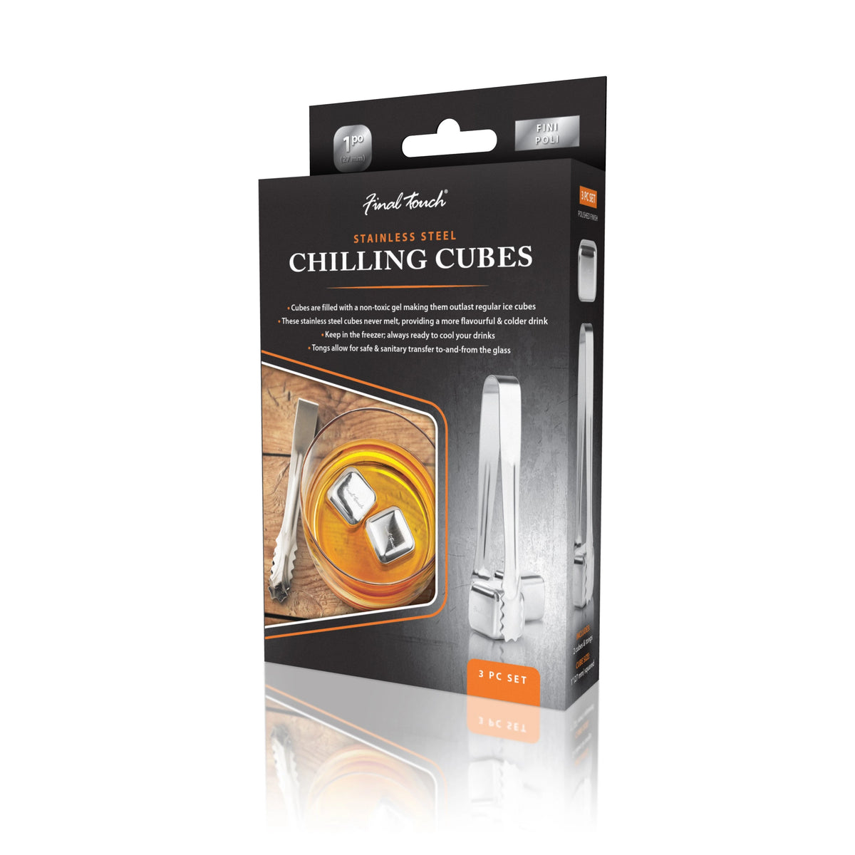 FINAL TOUCH STAINLESS STEEL CHILLING CUBE SET