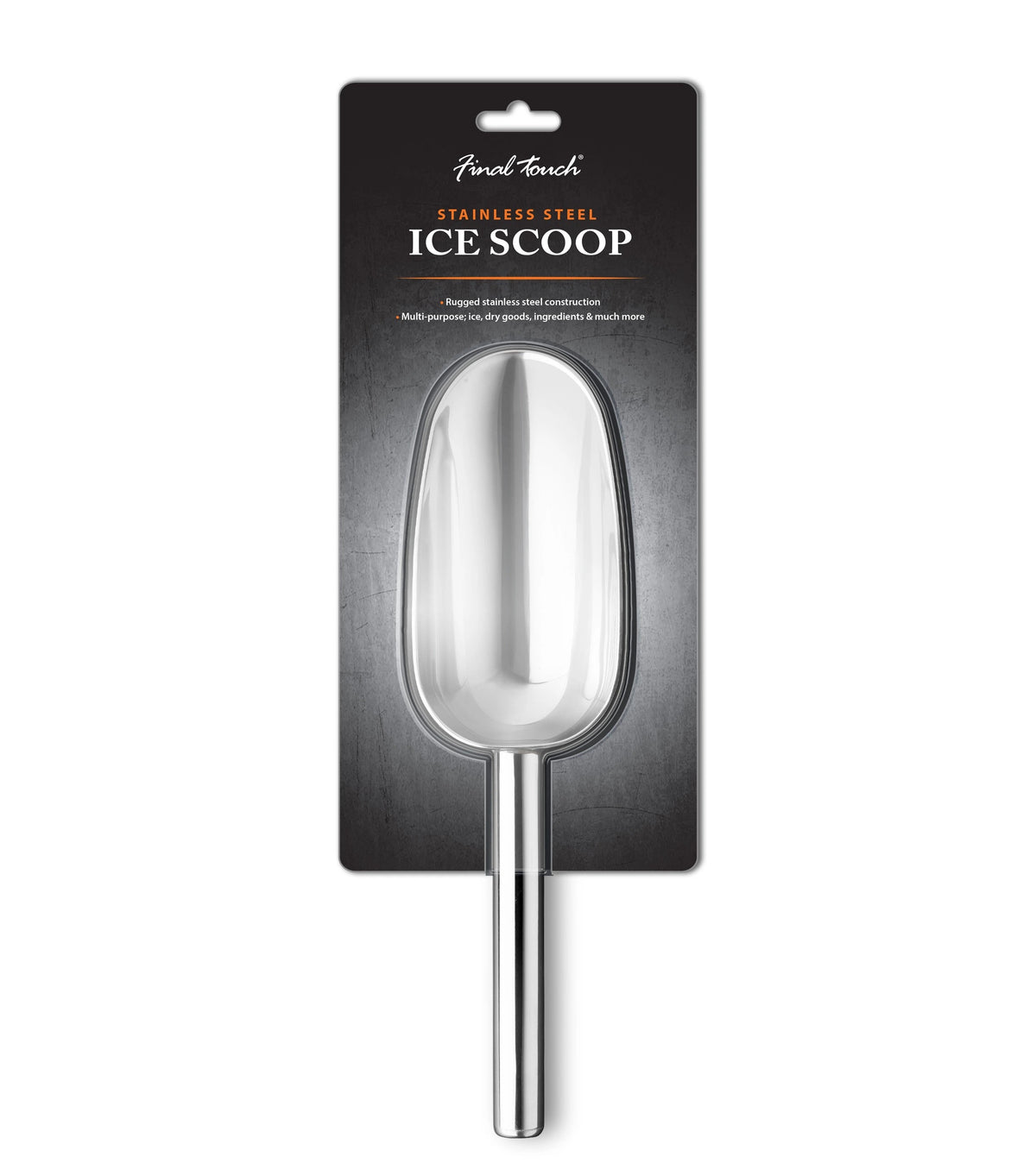 FINAL TOUCH STAINLESS STEEL ICE SCOOP