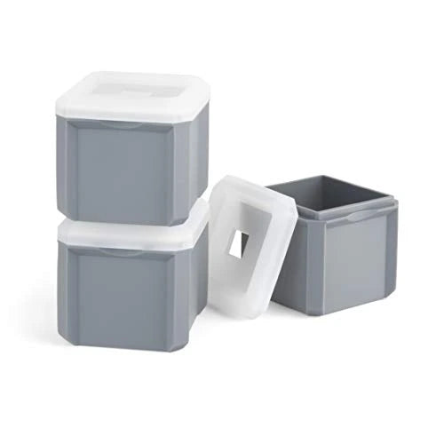 FINAL TOUCH EXTRA LARGE ICE CUBE MOLDS GREY 3PK @ Southgate [1023471]