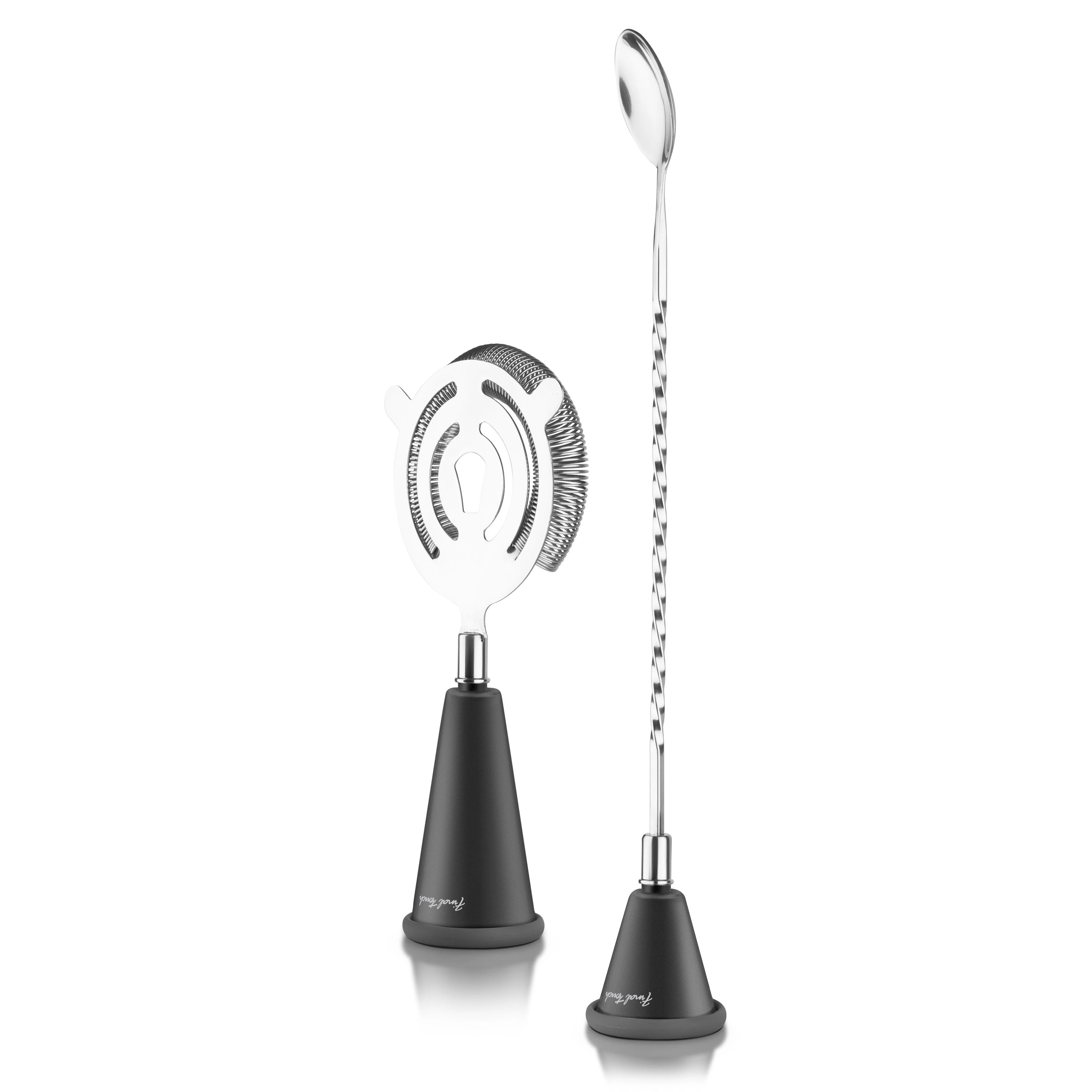 FINAL TOUCH SPOON & STRAINER WITH BUILT IN JIGGERS