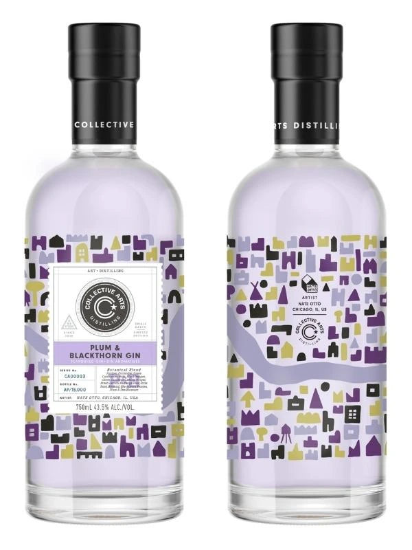 COLLECTIVE ARTS PLUM & BLACKTHORN GIN 750ML