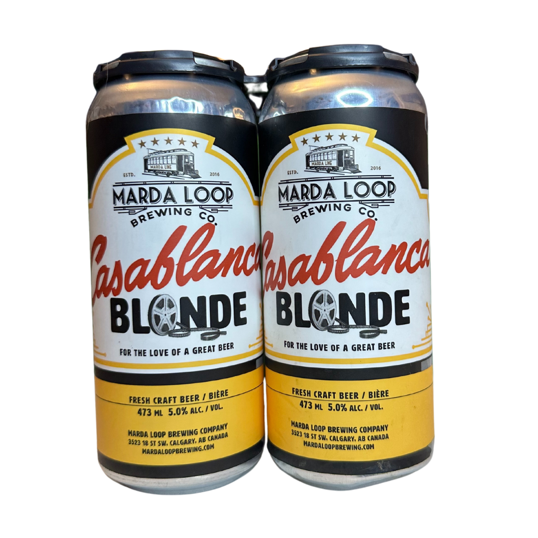 MARDA LOOP CASABLANCA BLONDE ALE 473ML 4PK CAN