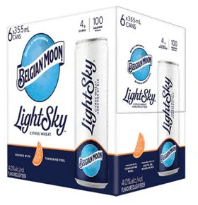 BLUE MOON LIGHT SKY WHEAT ALE 355ML 6PK CAN