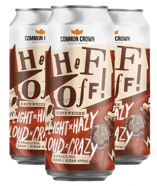 COMMON CROWN HEF OFF HEFEWEIZEN 473ML 4PK CAN