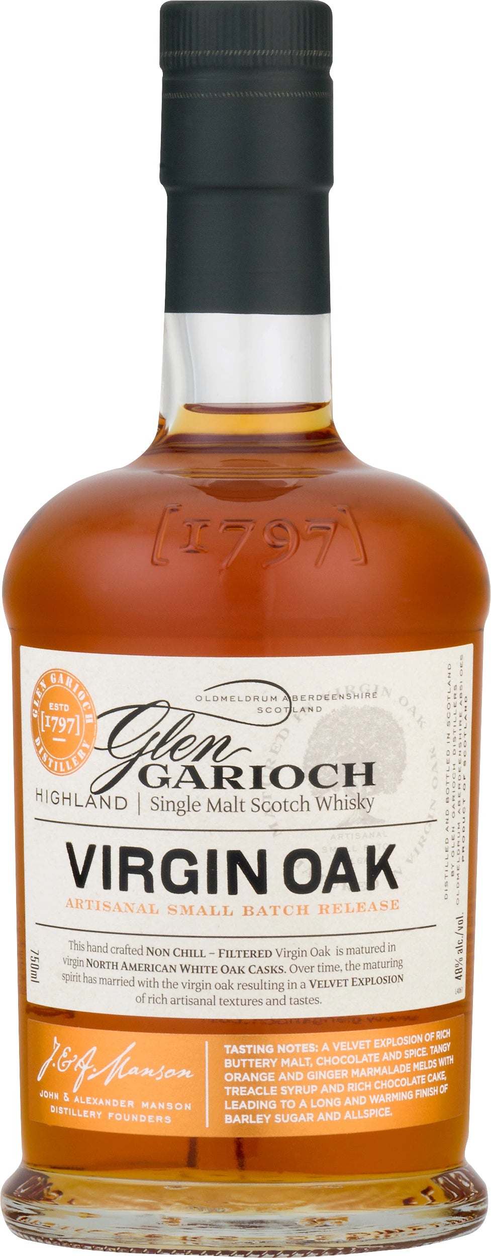 GLEN GARIOCH VIRGIN OAK SCOTCH WHISKY 700ML