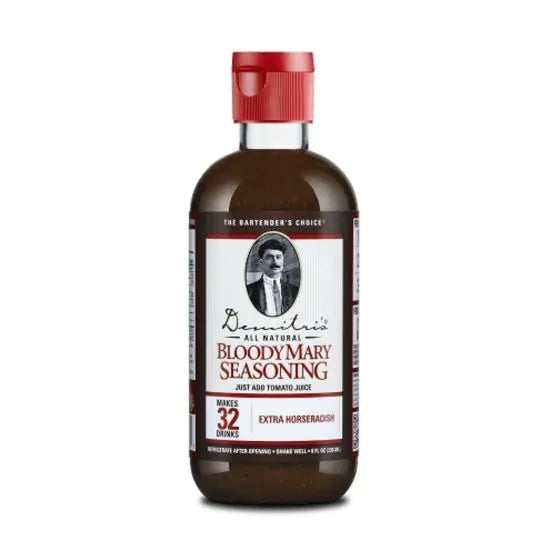 DEMITRIS BLOODY MARY SEASONING EXTRA HORSERADISH 236ML