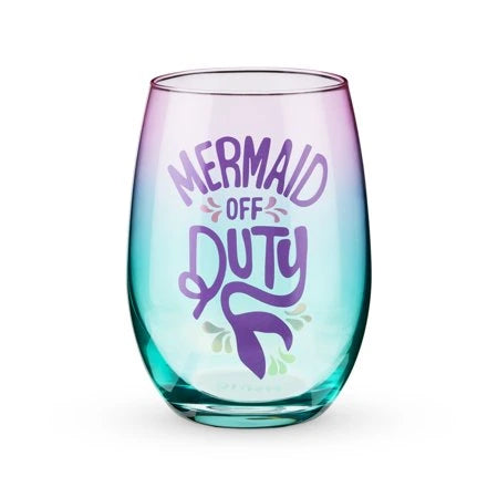 BLUSH MERMAID OFF DUTY STEMLESS WINE GLASS