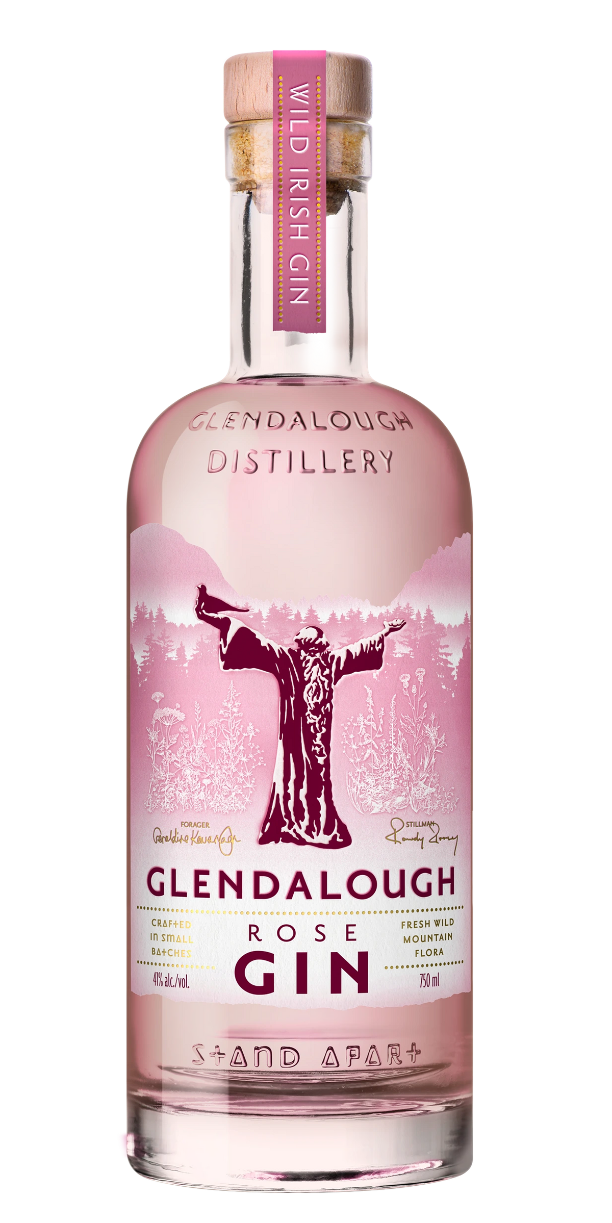 GLENDALOUGH WILD BOTANICAL ROSE GIN 750ML