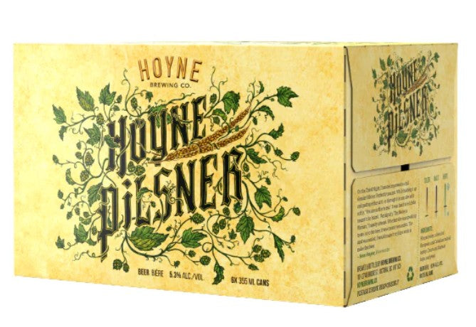 HOYNE PILSNER 355ML 6PK CAN