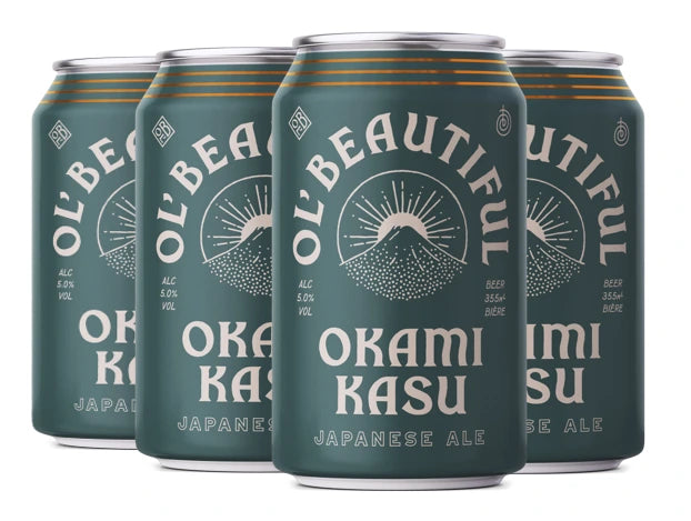OL BEAUTIFUL OKAMI KASU JAPANESE ALE 355ML 6PK CAN