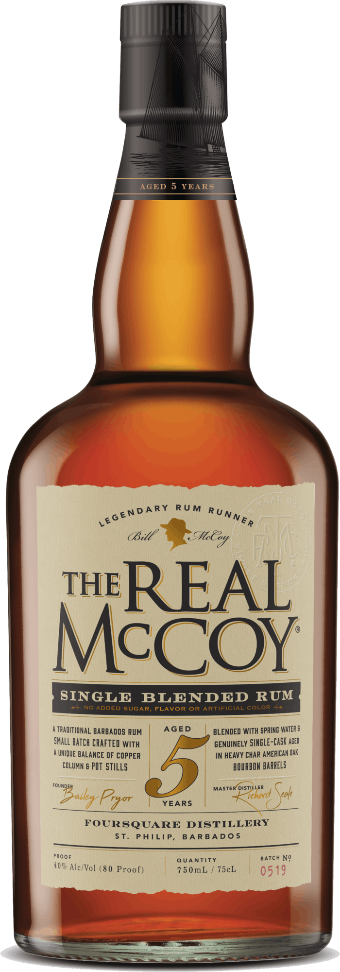 THE REAL MCCOY 5YR RUM 750ML