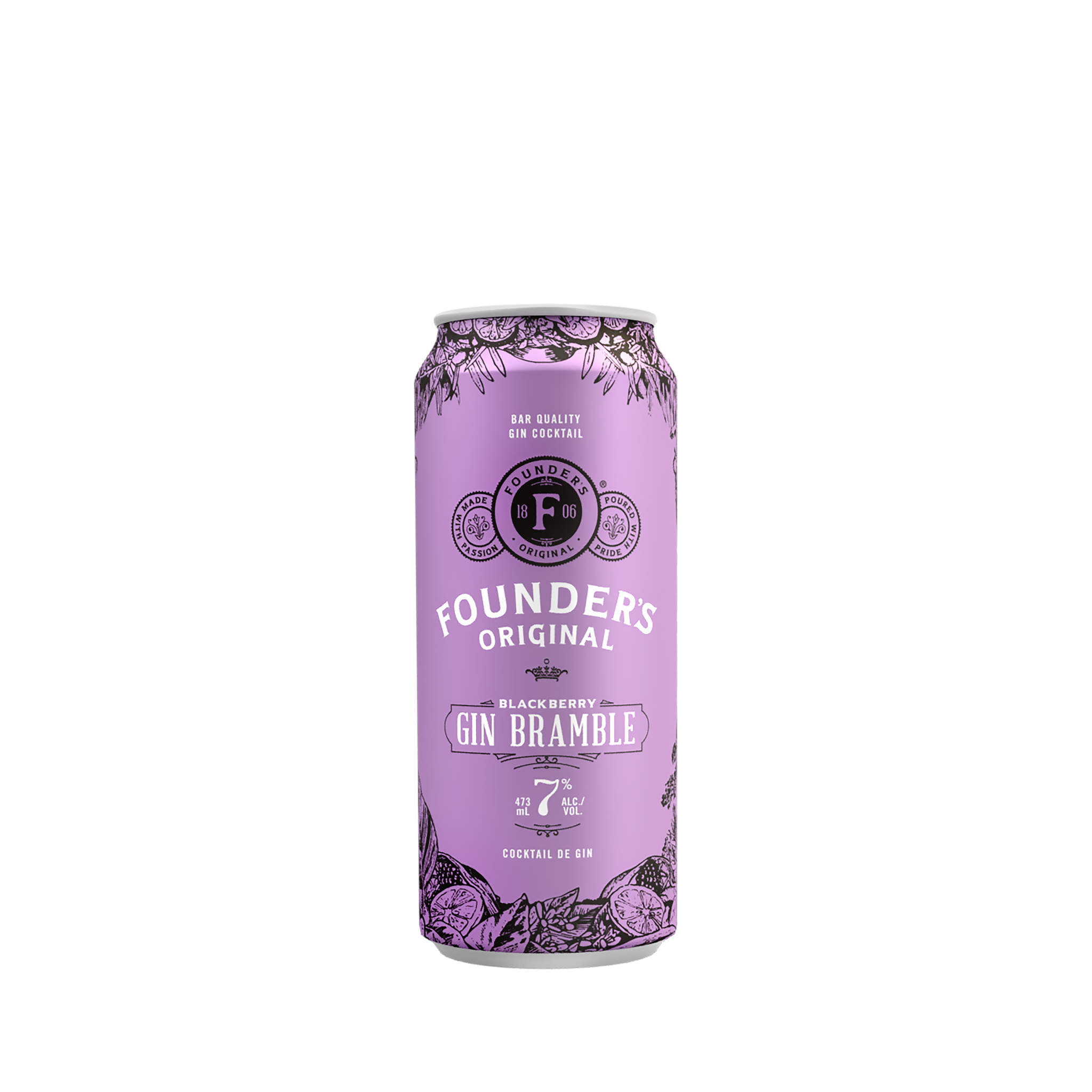 FOUNDERS ORIGINAL BLACKBERRY GIN BRAMBLE 473ML CAN